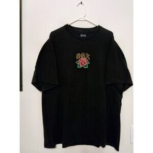 DGK Shirt Mens Black Short Sleeve Guadalupe Graphic Came From Nothing SZ XXL
